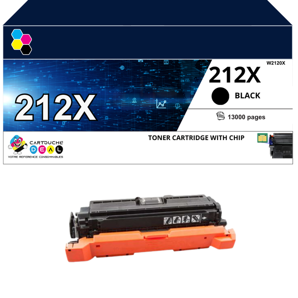HP 212X : Toner générique compatible au modèle HP W2120X noir grande capacité