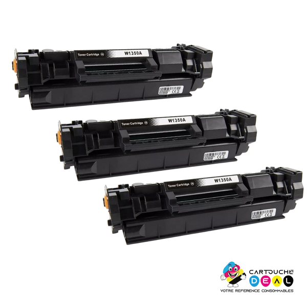 HP 135A : Lot de 3 Toners générique compatible au modèle HP W1350A noir