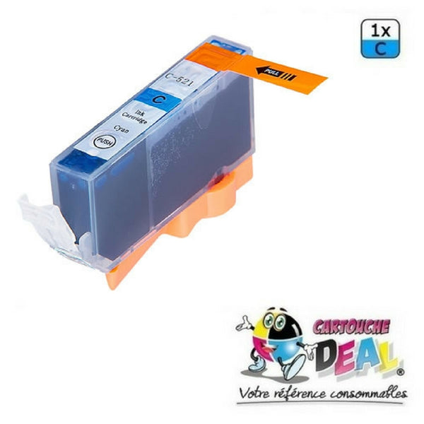 CANON CLI-521C - Cartouche d'encre générique compatible cyan